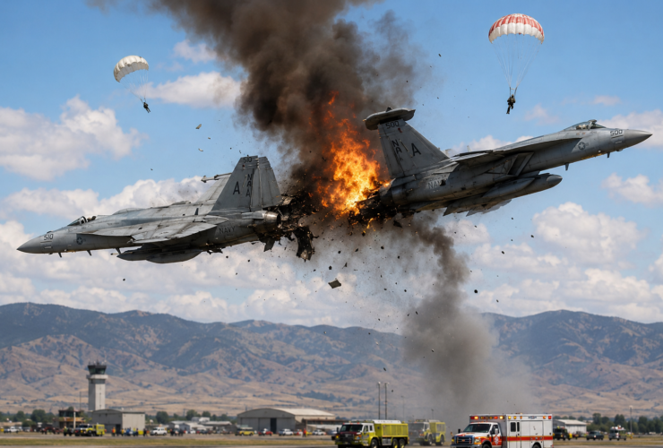 Fighter Jet Collision at US Air Show in Idaho