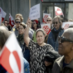 Greenlanders protest Trump outside the new American consulate in Nuuk against growing US influence in Greenland.