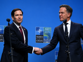 Marco Rubio speaks with Nato allies in Sweden about US troop deployments in Europe, including military plans involving Poland and Germany.