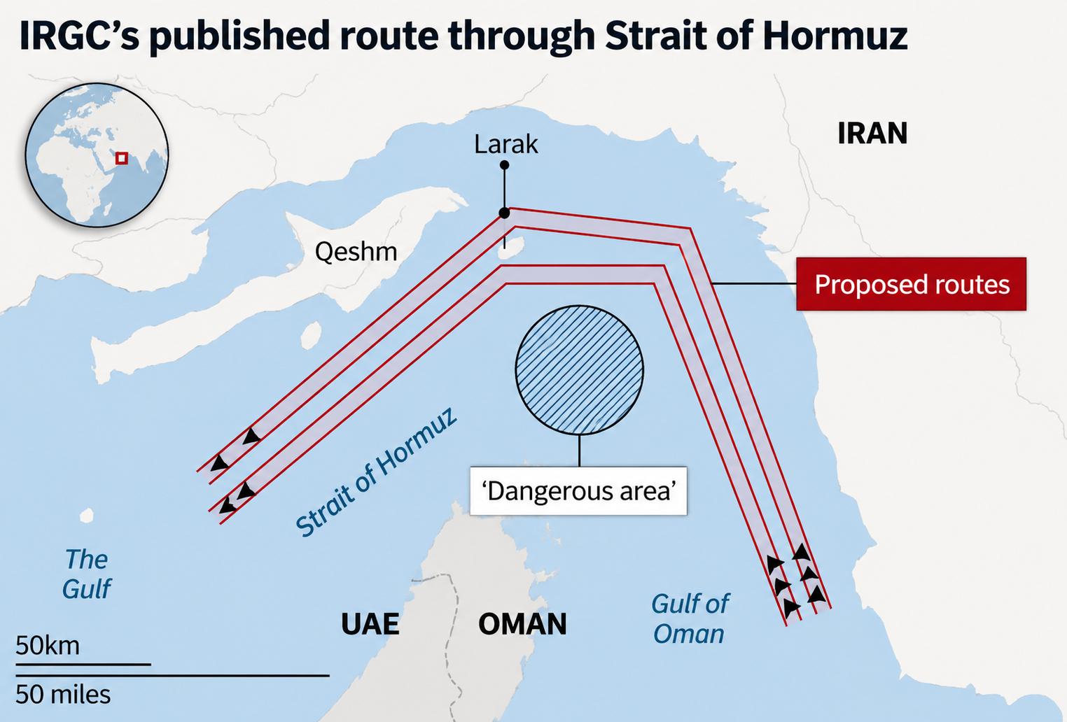 US Iran Strait of Hormuz Strikes affecting Gulf shipping routes