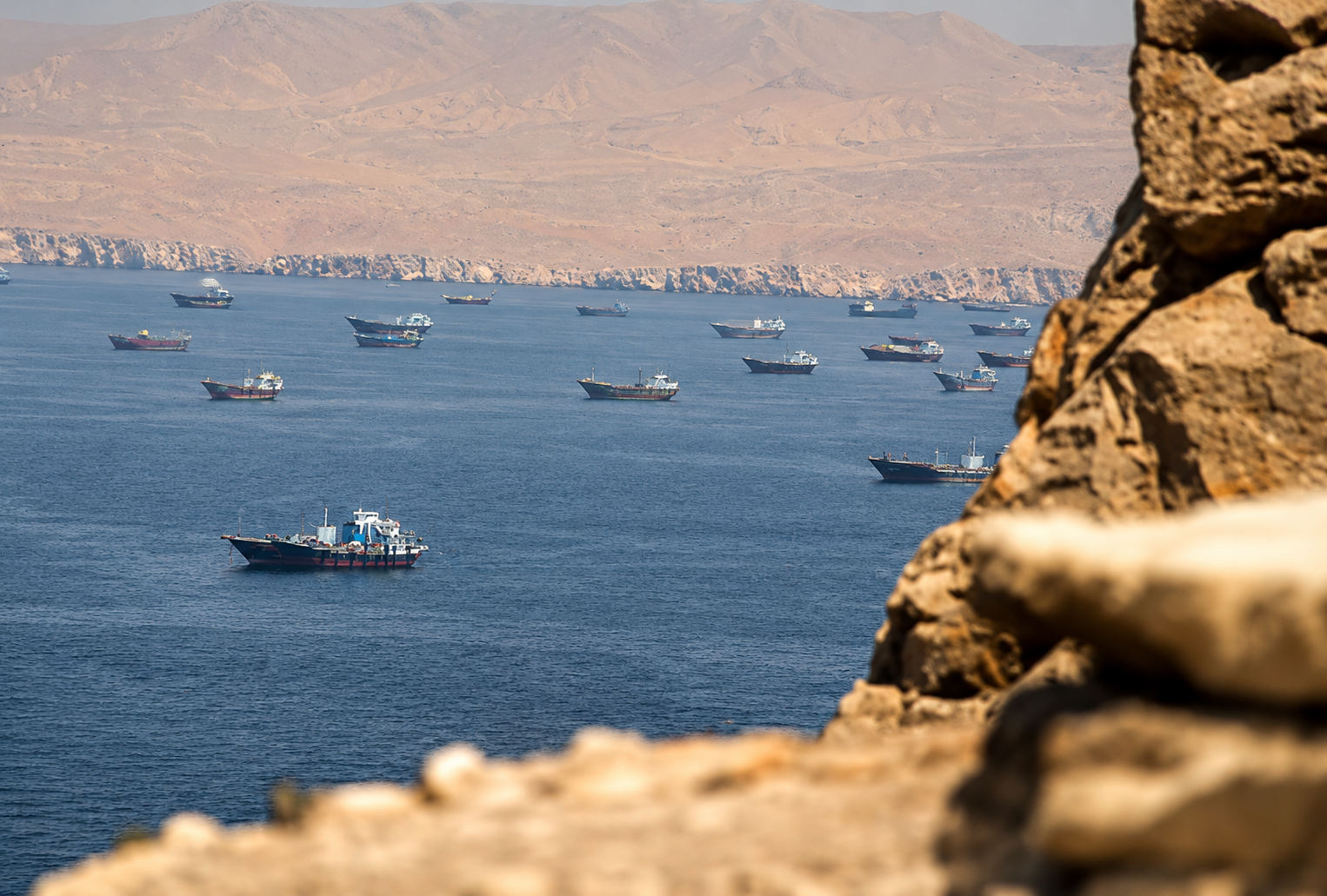US President Donald Trump during discussions on the Strait of Hormuz as tensions with Iran continue.